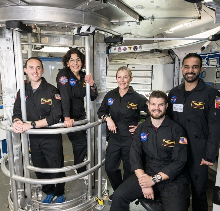 Tiffany Snyder and her mission simulation crew inside HERA